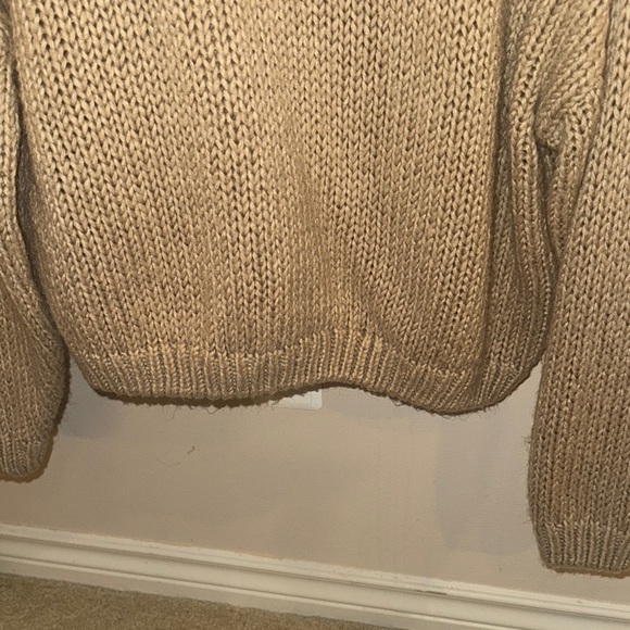 Cozy Tan Knit Sweater - Picture 4 of 5